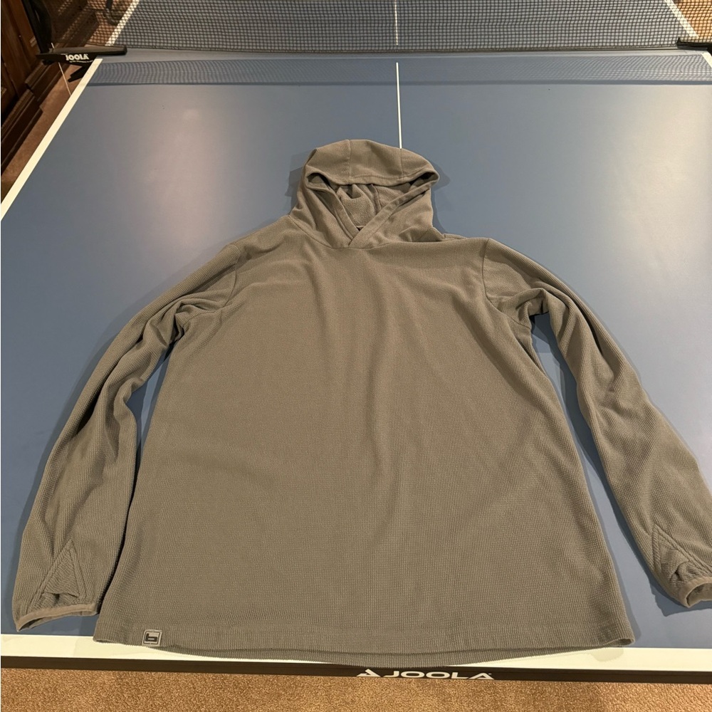 Banded hooded sweatshirt M